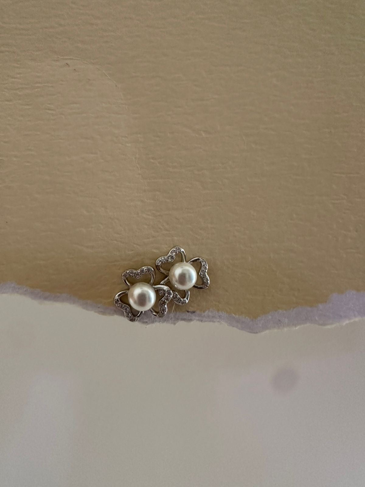 Aretes de plata Flores