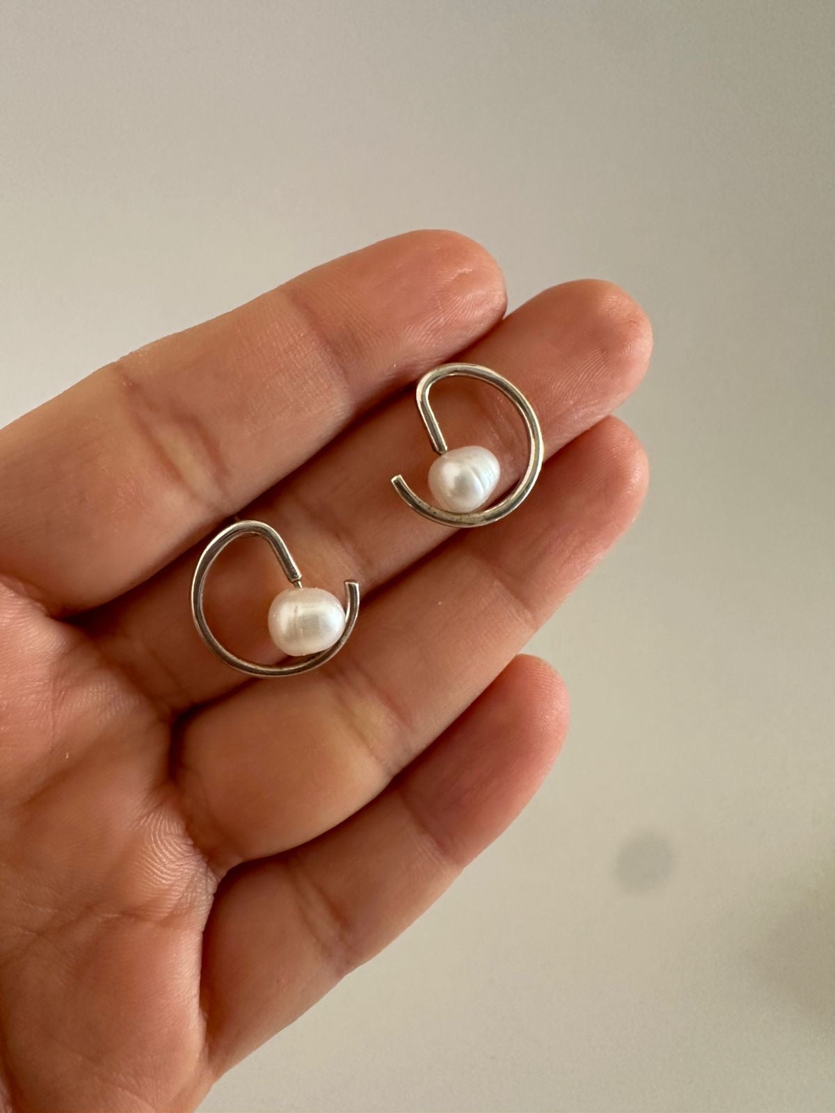 Aretes de plata Madame