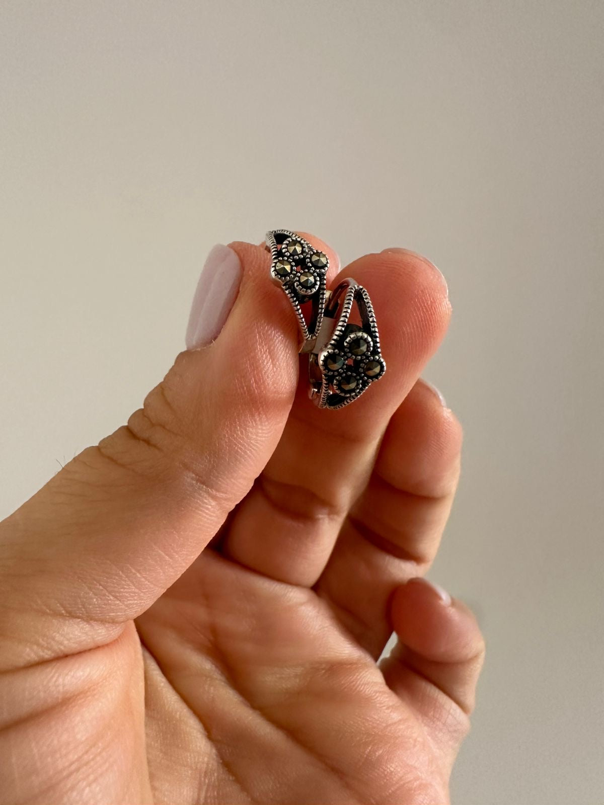 Aretes de plata Rosita