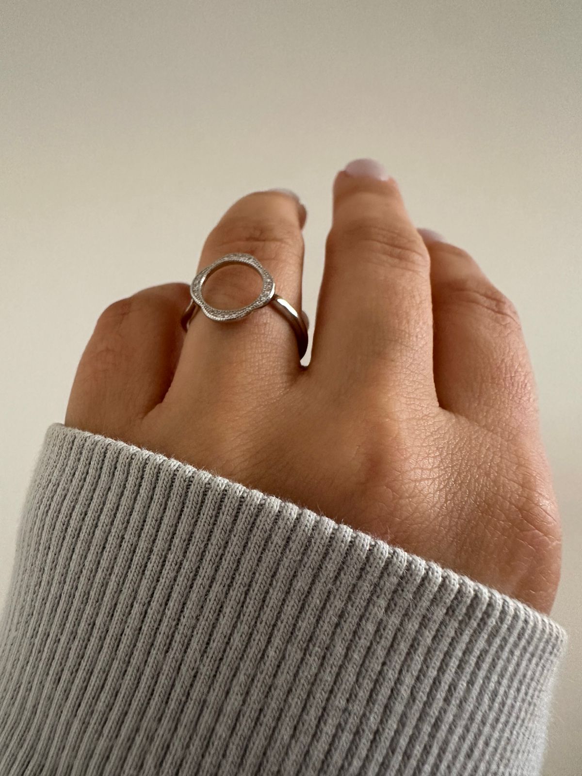 Anillo de plata Circle