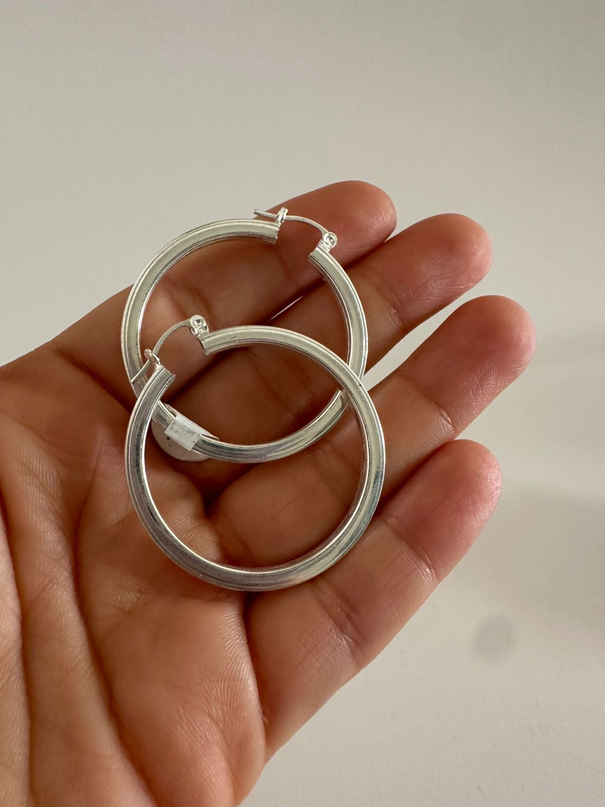 Argollas de plata Jazmin