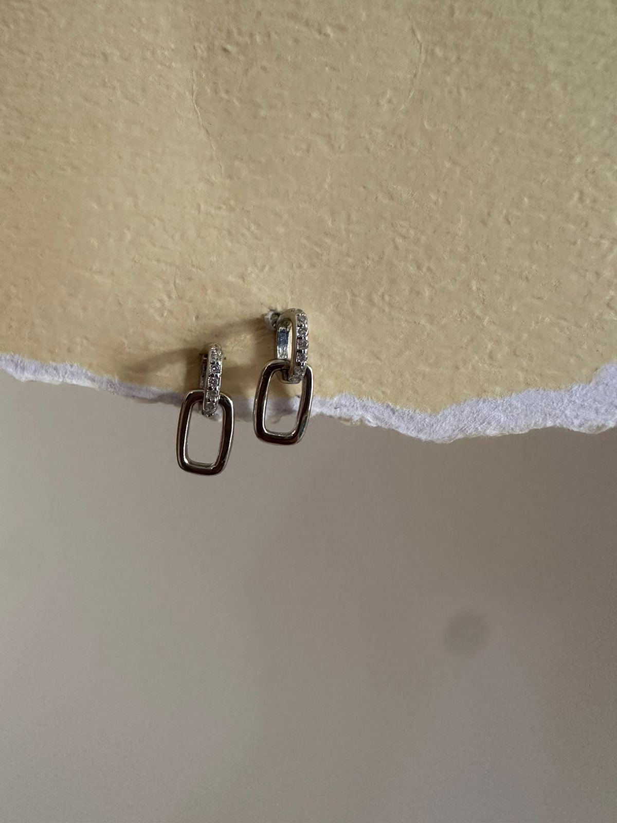 Arete de Plata Eslabón