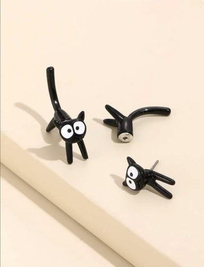 Aretes Gatito negro