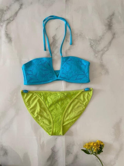 Bikini aqua y verde